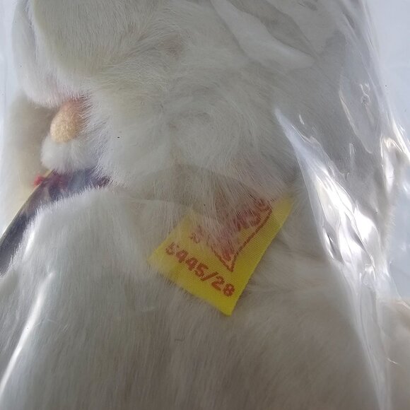 Steiff Cosy Tobby Large Poodle Cream Dog 5445/28 New In Plastic 11" - Picture 2 of 9